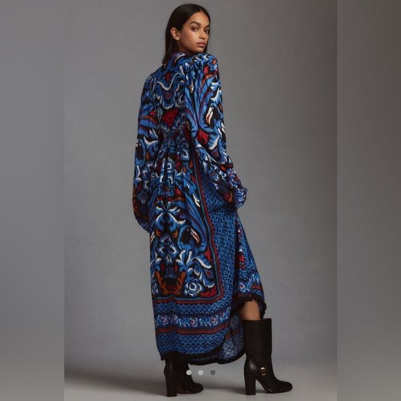 Farm Rio Toucans Scarf Print Maxi Dress - Size Medium - Picture 7 of 7